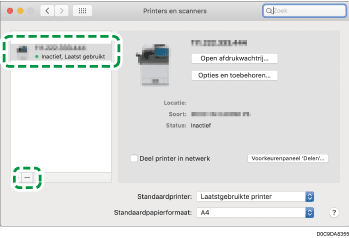 Illustratie stuurprogrammascherm