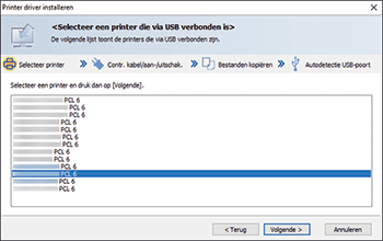 Illustratie stuurprogrammascherm