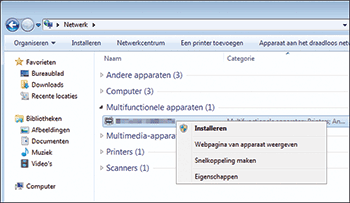 Illustratie stuurprogrammascherm