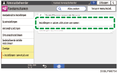 Afbeelding van bedieningspaneel