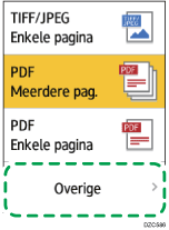 Afbeelding van bedieningspaneel