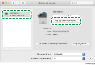 Illustrasjon av driverskjerm