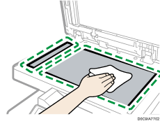 Иллюстрация стекла экспонирования с пронумерованными сносками