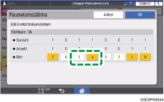 Bild på användarpanelens skärm