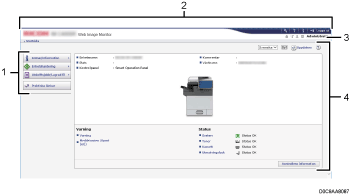 Bild av webbläsarens skärm (numrerad)