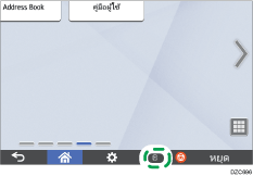 ภาพแสดงหน้าจอแผงควบคุม