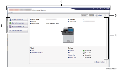ภาพประกอบหน้าจอเว็บเบราว์เซอร์เรียงลำดับชื่อตามหมายเลข