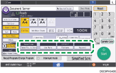 ภาพแสดงหน้าจอแผงควบคุม