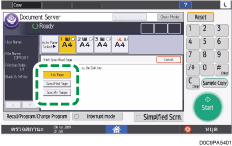 ภาพแสดงหน้าจอแผงควบคุม