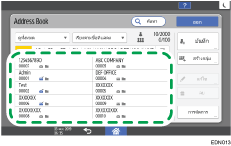 ภาพแสดงหน้าจอแผงควบคุม