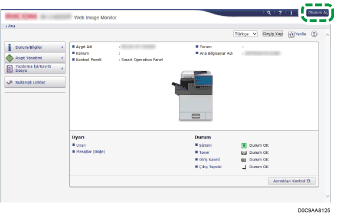 Ağ tarayıcısı ekranı resmi