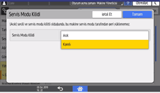 İşletim paneli ekran görseli