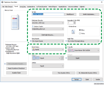 Sürücü ekranı gösterimi