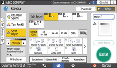 İşletim paneli ekran görseli