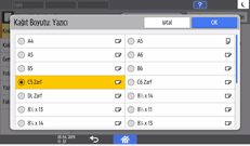 İşletim paneli ekran görseli
