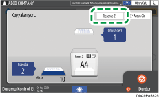 İşletim paneli ekran görseli
