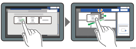 İşletim paneli ekranı