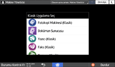 İşletim paneli ekran görseli