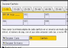 Ilustración de la pantalla del panel de mandos