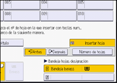 Ilustración de la pantalla del panel de mandos