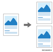 Иллюстрация настройки положения печати