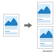 Иллюстрация настройки положения печати