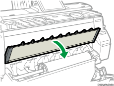 Иллюстрация места подачи бумаги