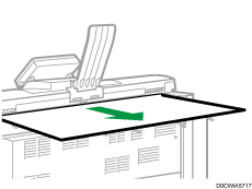 Иллюстрация направляющей вывода оригинала