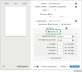 Иллюстрация окна драйвера