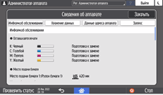 Иллюстрация экрана панели управления