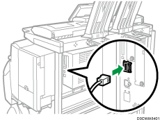 Иллюстрация подсоединения кабеля Ethernet