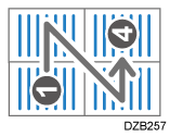 Illustration of combine four pages
