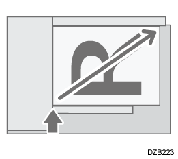 Illustration of image enlarged or reduced from the bottom left