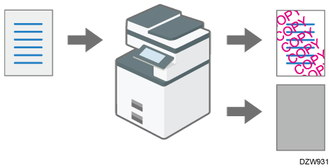 Illustration of preventing data leaks from printed sheets