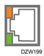 Gigabit Ethernet port illustration 