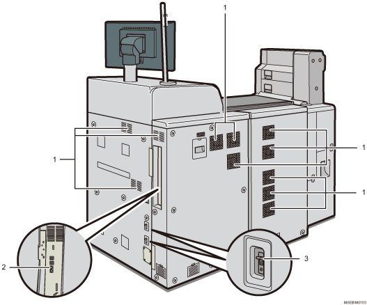 Main unit illustration numbered callout illustration