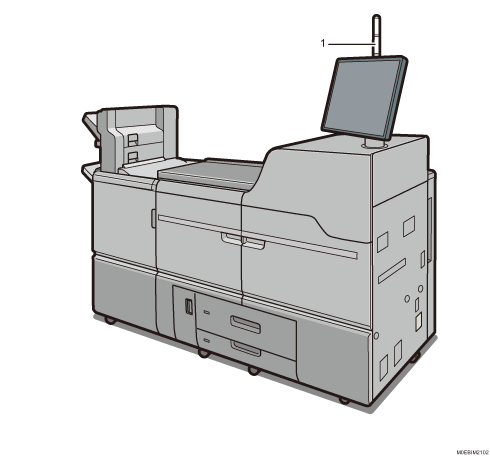 Main unit illustration numbered callout illustration