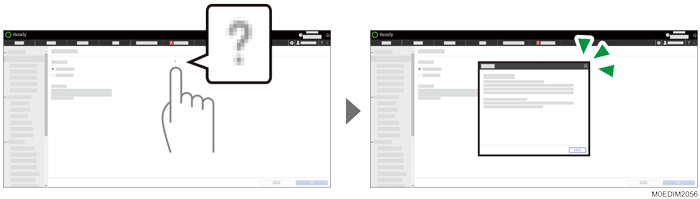 Operation panel screen illustration