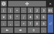 Keypad illustration
