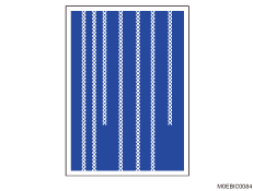 illustration of Vertical Glossy Line: Uneven Glossiness due to Wax Stain