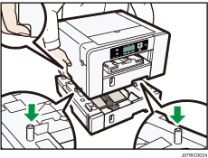 Illustrazione dell'unità vassoio carta